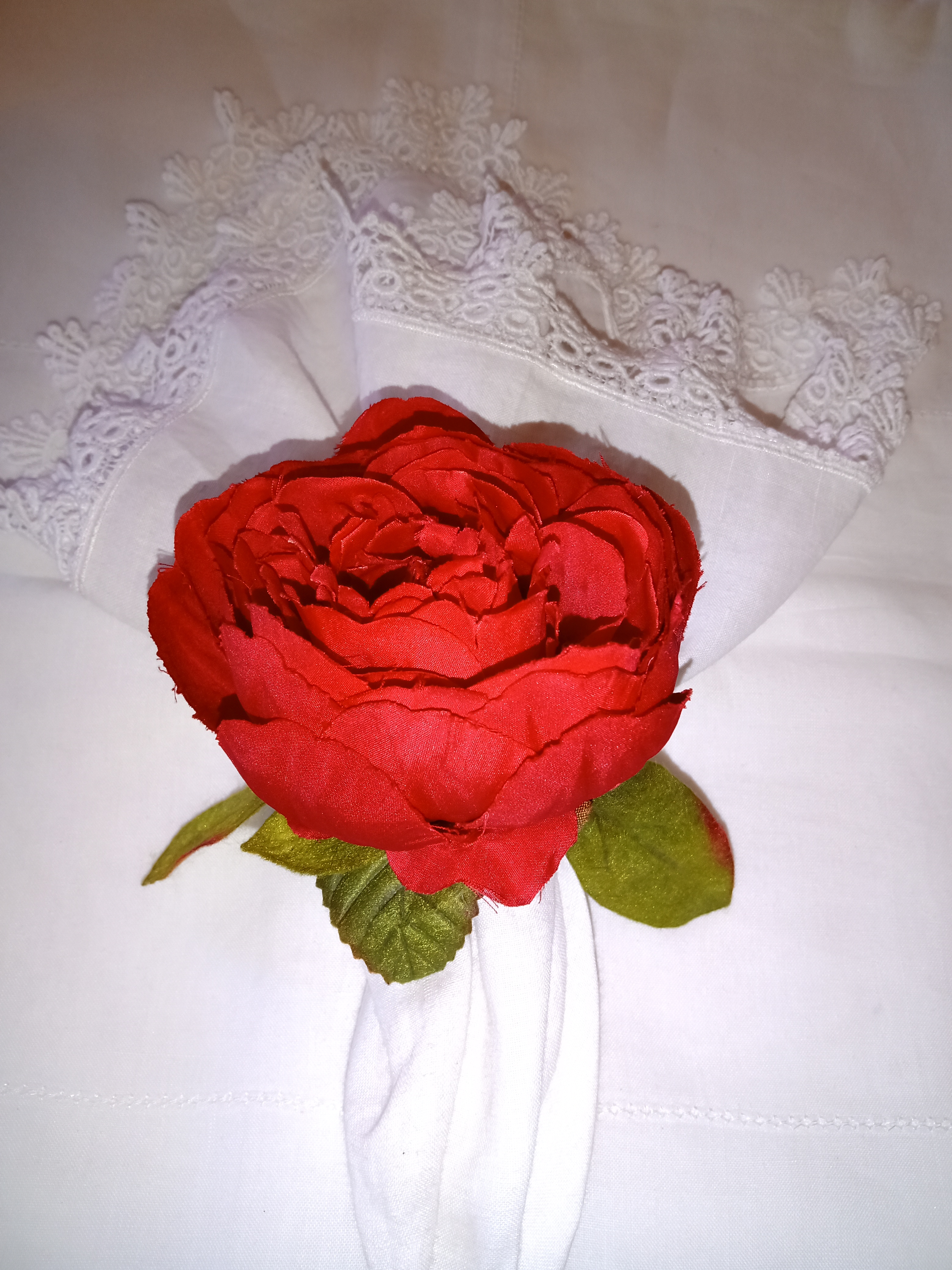 PORTA GUARDANAPO PEONEA VERMELHA