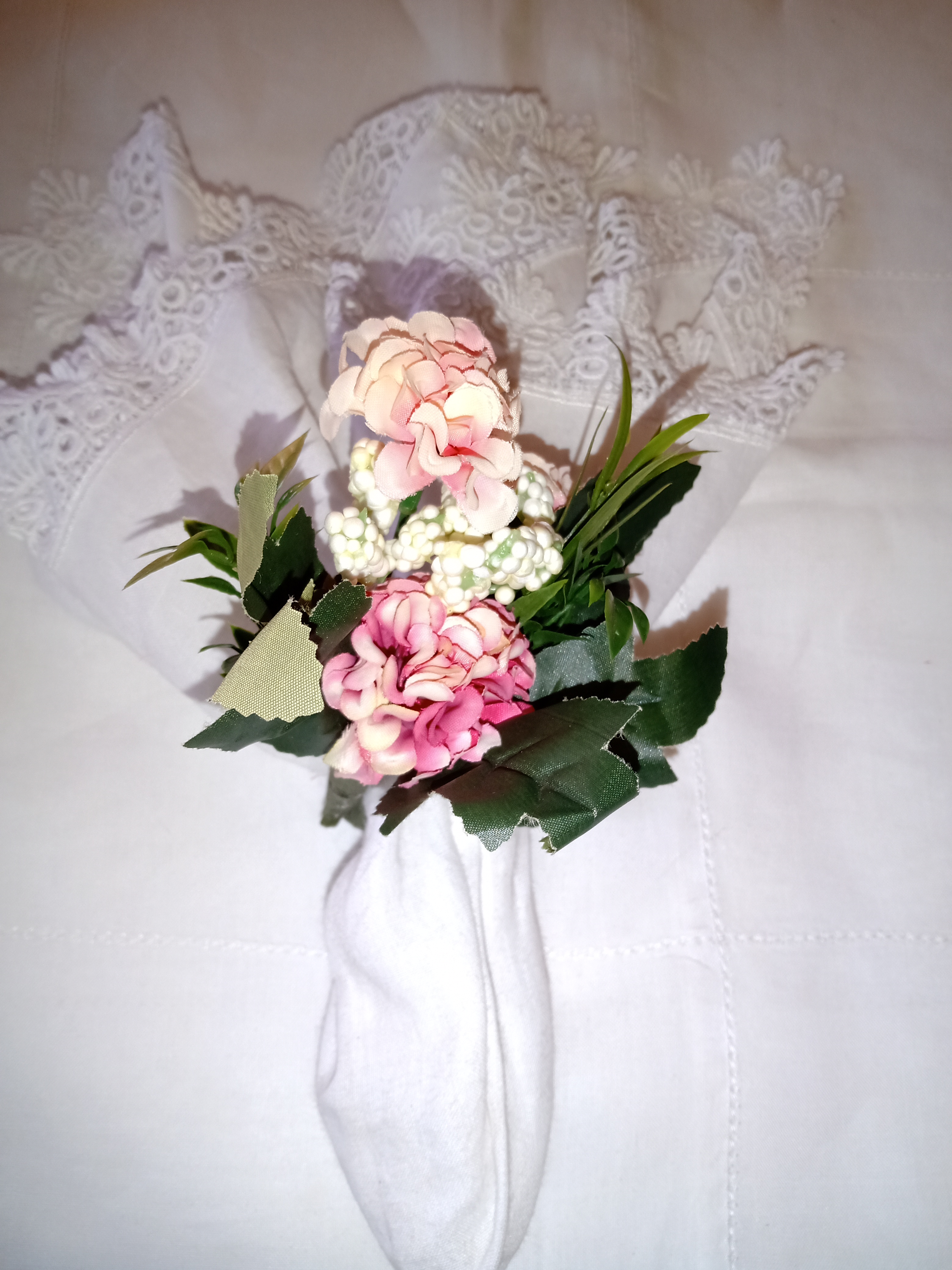 PORTA GUARDANAPO MINI HORTENCIA ROSA